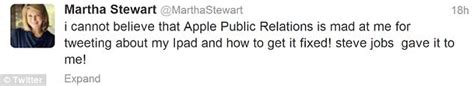 Pissed Off Martha Stewart Tweets Her Anger Over Shattered Ipad And