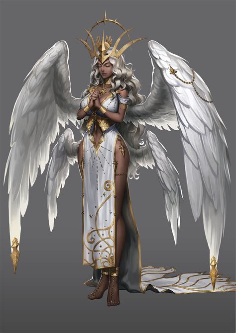 Artstation Angel Concept Art Sojin Kang Fantasy Character Design