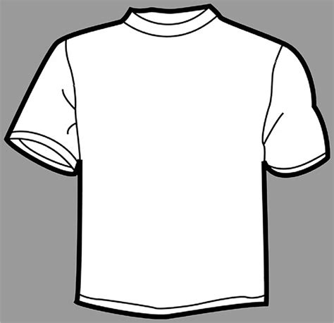 Printable T Shirt Template Cliparts Co