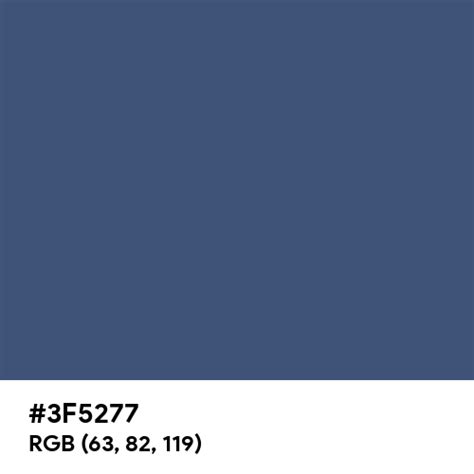 True Navy Pantone Color Hex Code Is 3f5277