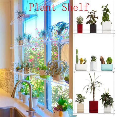 Bescita Window Plant Hanging Shelf Plant Stand Indoor Garden Decor20