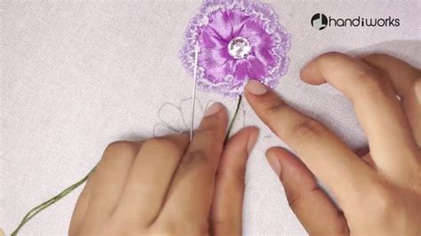 Embroidery Ribbon Flower Design Hand Stitching Tutorials Handiworks 78
