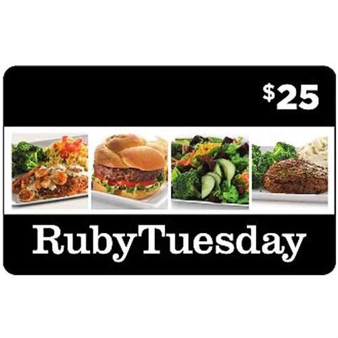 The ruby tuesday promo codes currently available end when ruby tuesday set the coupon expiration date. Ruby Tuesday $25 Gift Card - Walmart.com - Walmart.com