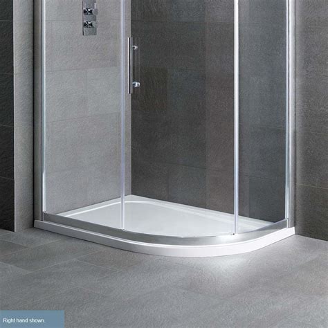 Volente Offset Quadrant Shower Tray 1200mm Select Size — Wise Bathrooms