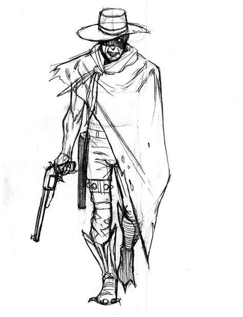 Cowboy Zombie Cowboy Art Cowboy Draw Concept Art Characters