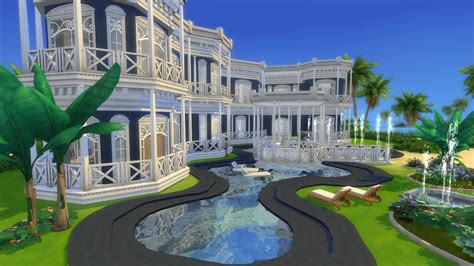 Beachside Villa The Sims 4 House Styles Outdoor Outdoor Decor