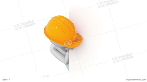 Thumbs Up 3d Man In A Hard Hat Stock Animation 1134917