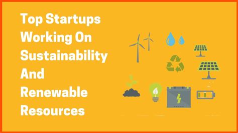 Top Startups Working On Sustainability And Renewable Resources