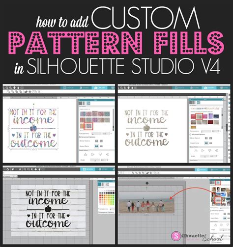 How To Add Custom Pattern Fills In Silhouette Studio V4 Silhouette School