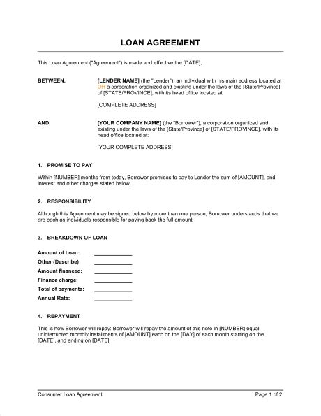 Download this free printable last will and testament template for your personal use. 14 Loan Agreement Templates - Excel PDF Formats