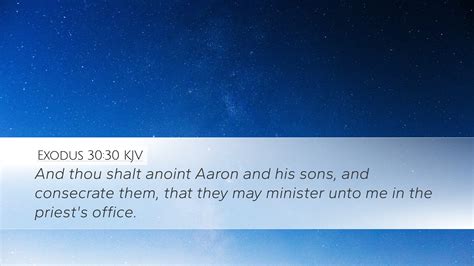 Exodus 30 30 KJV Desktop Wallpaper And Thou Shalt Anoint Aaron And