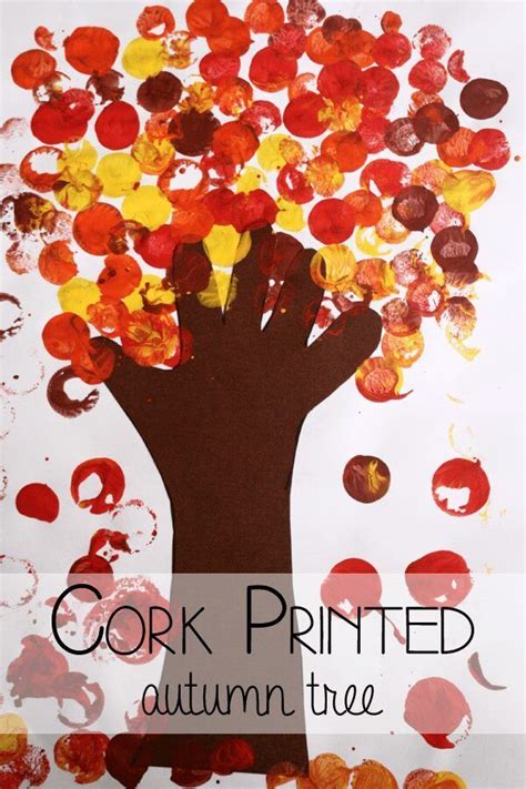 Simple Autumn Tree Art For Preschoolers Fall Arts And Crafts