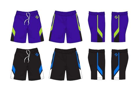 Premium Vector Set Of Sport Shorts Design