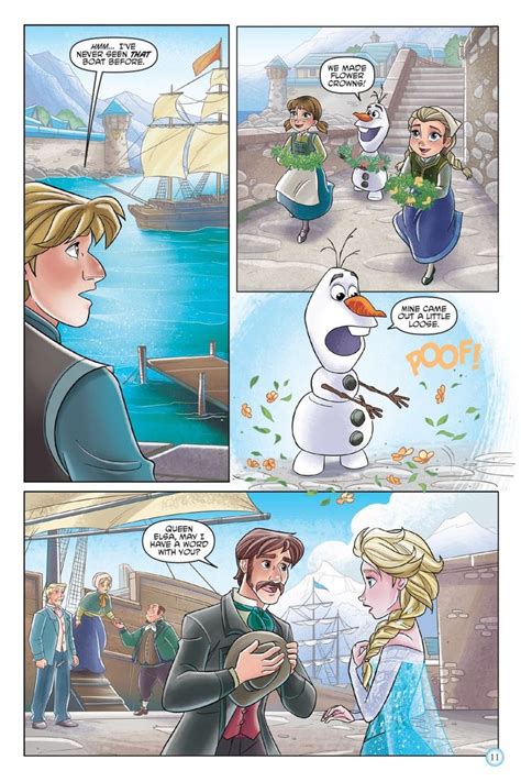 a comic strip with an image of frozen princess and prince