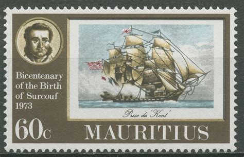 Mauritius Kapitän Robert Surcouf Segelschiff postfrisch Briefmarken Dr Rohde