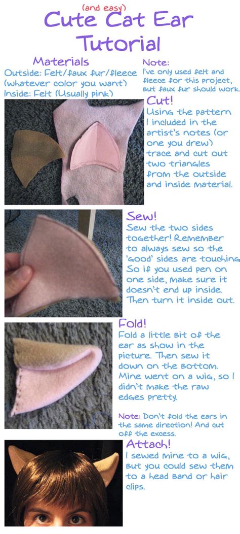 Cat Ear Tutorial By Obsessedxshipper On Deviantart