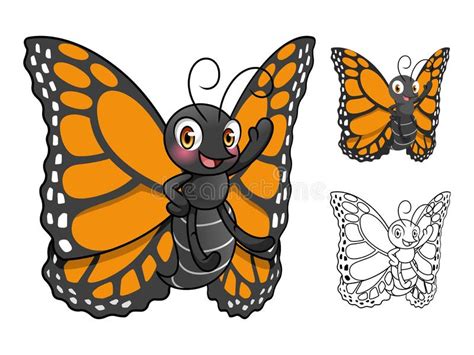 Mariposa de monarca ilustración del vector. Ilustración de monarca ...