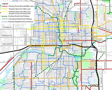 City Of Lansing Non Motorized Transportation Plan The Greenway