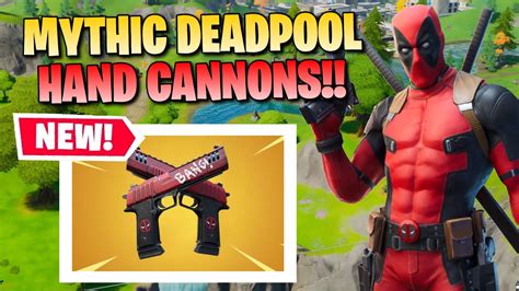 New Mythic Deadpool Hand Cannons Fortnite Battle Royale Gameplay