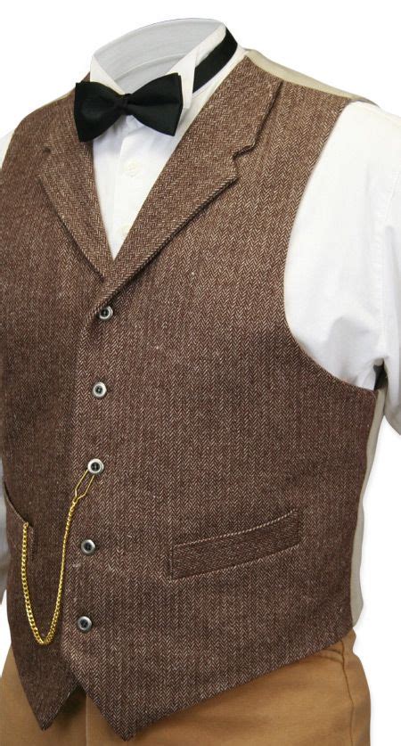 For The Professor Our Walden Wool Tweed Vest In Brown Herringbone