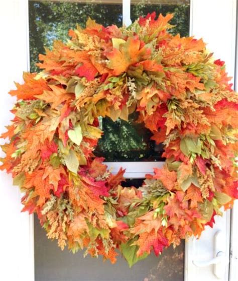 This Season Use Real Or Faux Leaves To Brighten Your Home With Natural