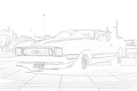 1967 Ford Mustang Coloring Pages