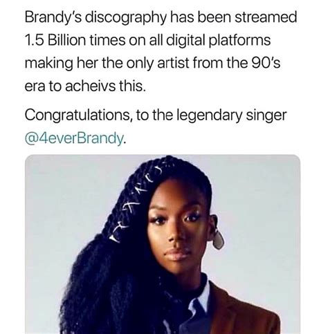 Brandy Still Out Here Making History 90sera Singer Brandynorwood