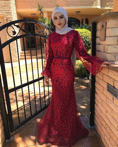 Red Dress Hijab Hijab Evening Dress Girl Red Dress The Dress Hijab