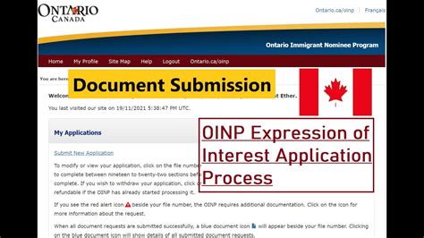 Oinp Expression Of Interest Part 2 Document Submission Ontario