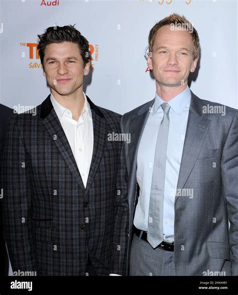 david burtka and neil patrick harris attending trevor live event held at the hollywood