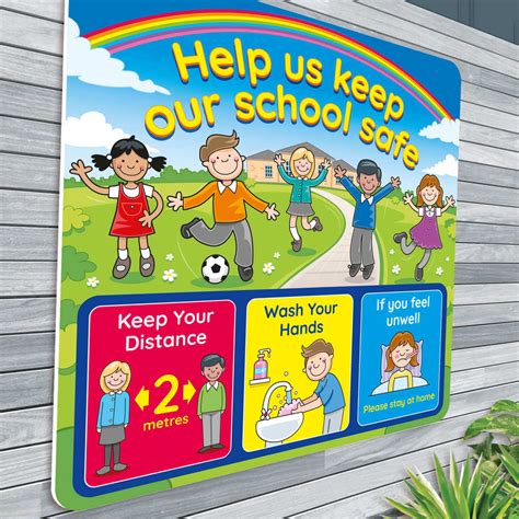 Keep Our School Safe Sign For Schools And Nurseries Hygiene Signs