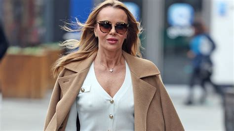 Amanda Holden Goes Braless As She Flashes Her Tanned Legs In Midi Skirt The Us Sun