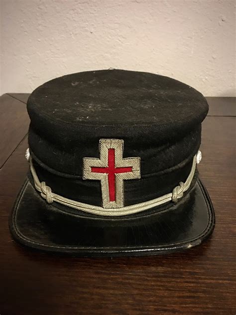 Knights Templar Masonic Hat Etsy