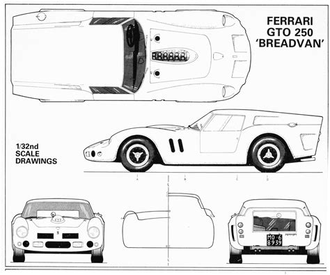 Ferrari 250 Gto Breadvan 1962 Smcarsnet Car Blueprints Forum