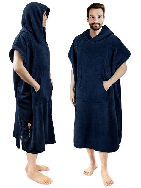 Sun Cube Surf Poncho Changing Robe With Hood Thick Quick Dry