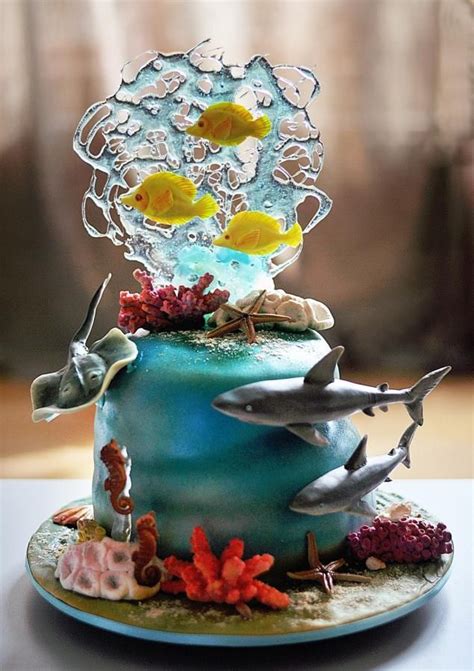 Edible Art Seaworld Cake Cake By Savenko Sugar Art Sin Pinterest Motivtorten Torten