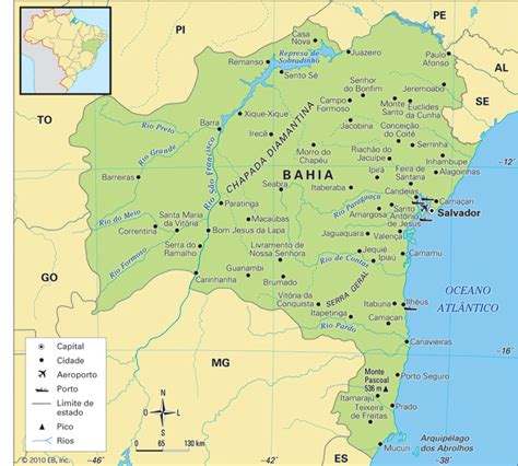 Blog De Geografia Mapa Da Bahia