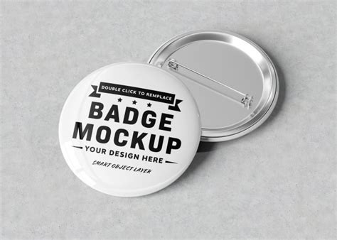 Free Pin Button Mockup Free Psd Yellowimages Mockups
