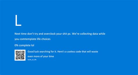 Blue Screen Of Overclocking Death Blue Screen Of Death Bsod Know