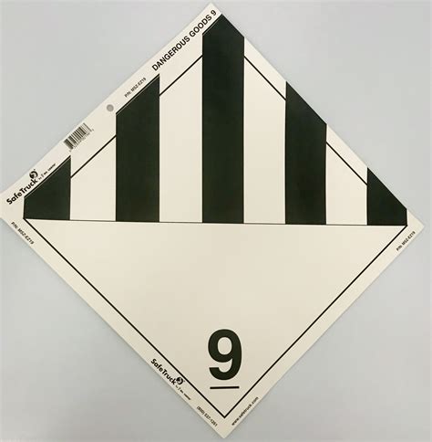 Dangerous Goods Class 9 Placard Decal By Ms Carita Msz Ez19 Iloca