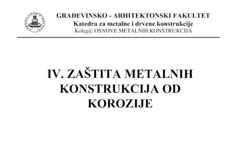 Pdf Omk 4 Zastita Metalnih Konstrukcija Od Korozije Dokumentips