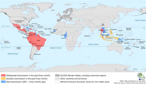 Alle lidstaten leveren wekelijks hun coronacijfers aan, waarna het ecdc er een coronakaart van maakt. Medical Microbiology: Zika infection- Updates II