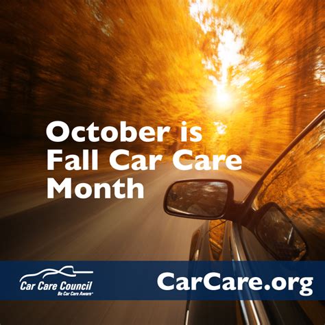 Motorist Checklist For Fall Car Care Month In October