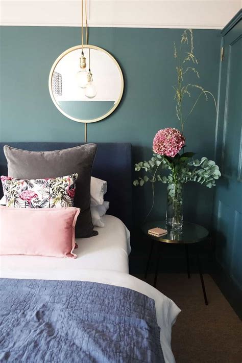Your bedroom is more than just a place to sleep. Calm contemporary bedroom with a pink and blue colour ...