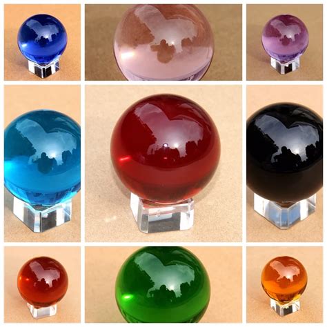 Seven Color Crystal Ball 40mm 60mm 100mm 200mm 300mm Pure K9 Crystal