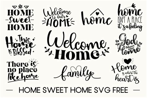Home Sweet Home Svg Free Graphic By Free Graphic Bundles · Creative Fabrica