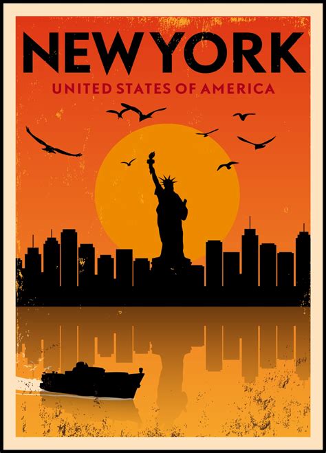 New York Vintage City Poster Posteryard Snygga Posters Online