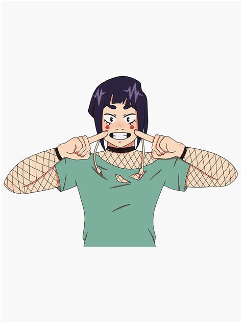 Jirou Smile Sticker For Sale By Strawbellie Redbubble