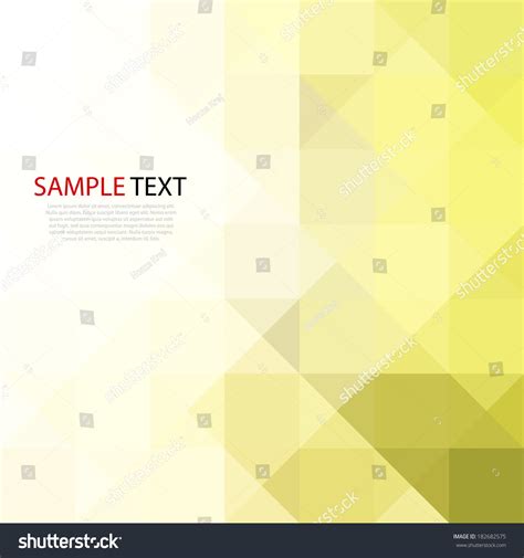 Triangle Square Pattern Yellow Stock Vector Royalty Free 182682575