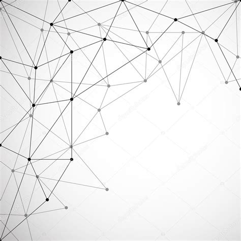 Abstract Background With Connecting Dots And Lines Modern Technology